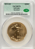 2013-W $50 One-Ounce Gold Eagle CACG SP70