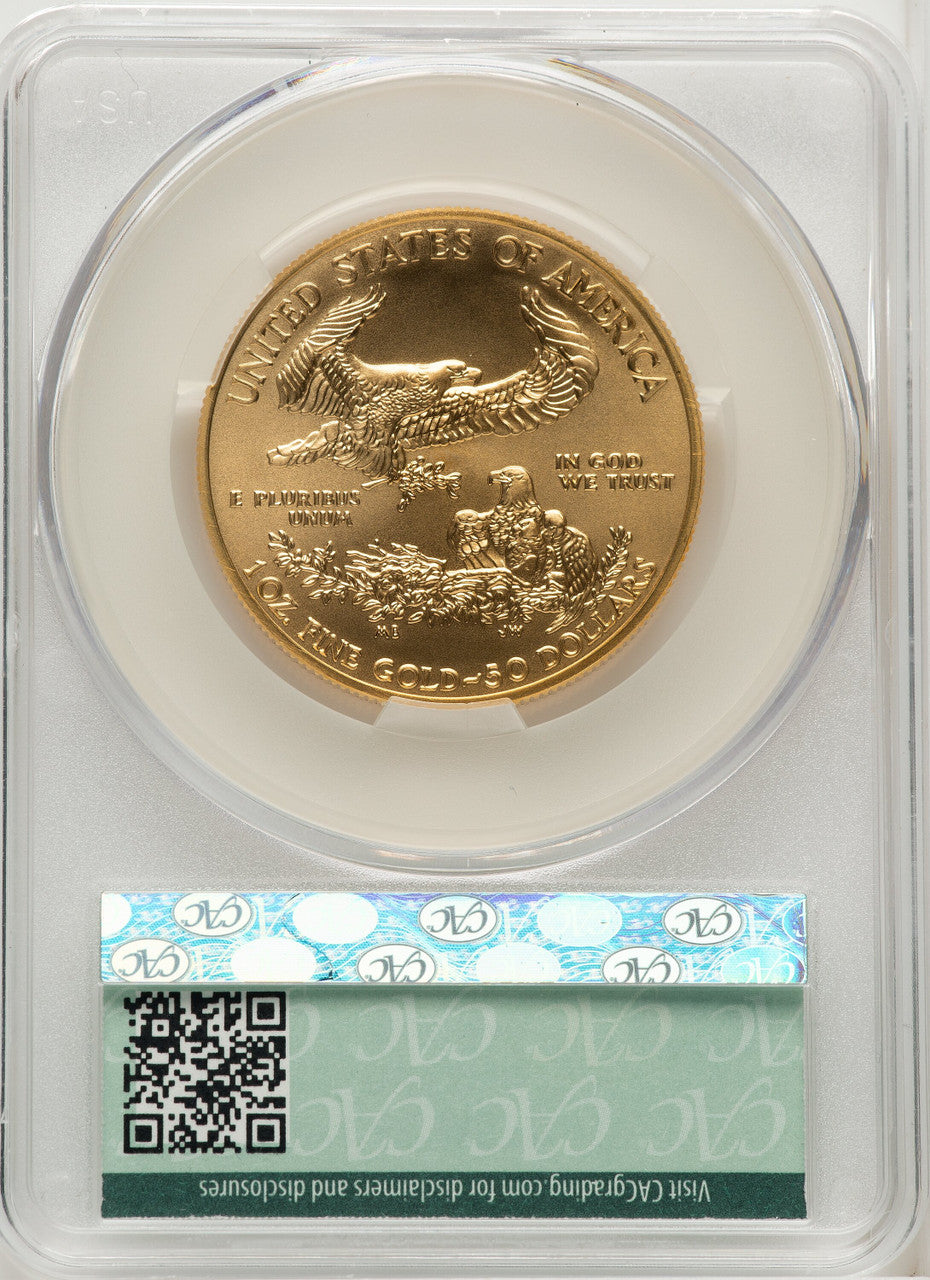 2013-W $50 One-Ounce Gold Eagle CACG SP70