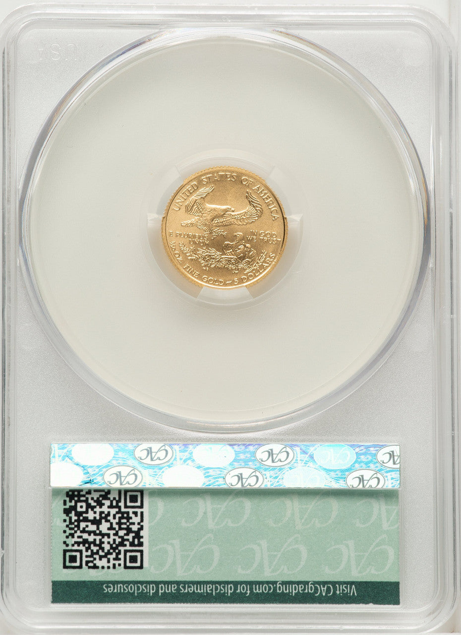2008-W $5 Tenth-Ounce Gold Eagle Burnished Non Designation CACG SP70