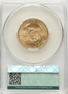 2006-W $25 Half-Ounce Gold Eagle Burnished Blue Gradient CACG SP70