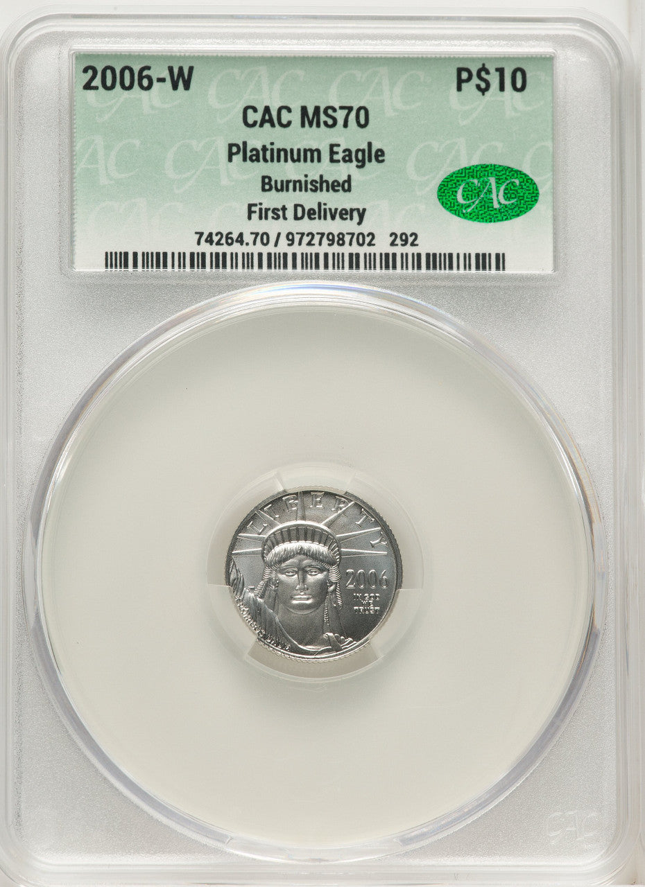 2006-W Burnished Platinum 4-Coin Set CACG MS70