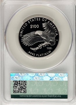 2021-W $100 One-Ounce Platinum Eagle Freedom of Religion First Strike First Day Of Delivery CACG PR70