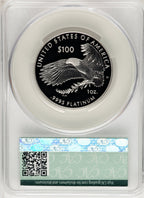 2021-W $100 One-Ounce Platinum Eagle Freedom of Religion First Day Of Delivery CACG PR70