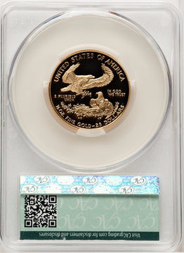2000-W $25 Half-Ounce Gold Eagle CACG PR70