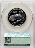2018-W $100 One Ounce Platinum Eagle Life Mike Castle CACG PR70