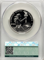 2014-W $100 One-Ounce Platinum Eagle Brown Label CACG PR70