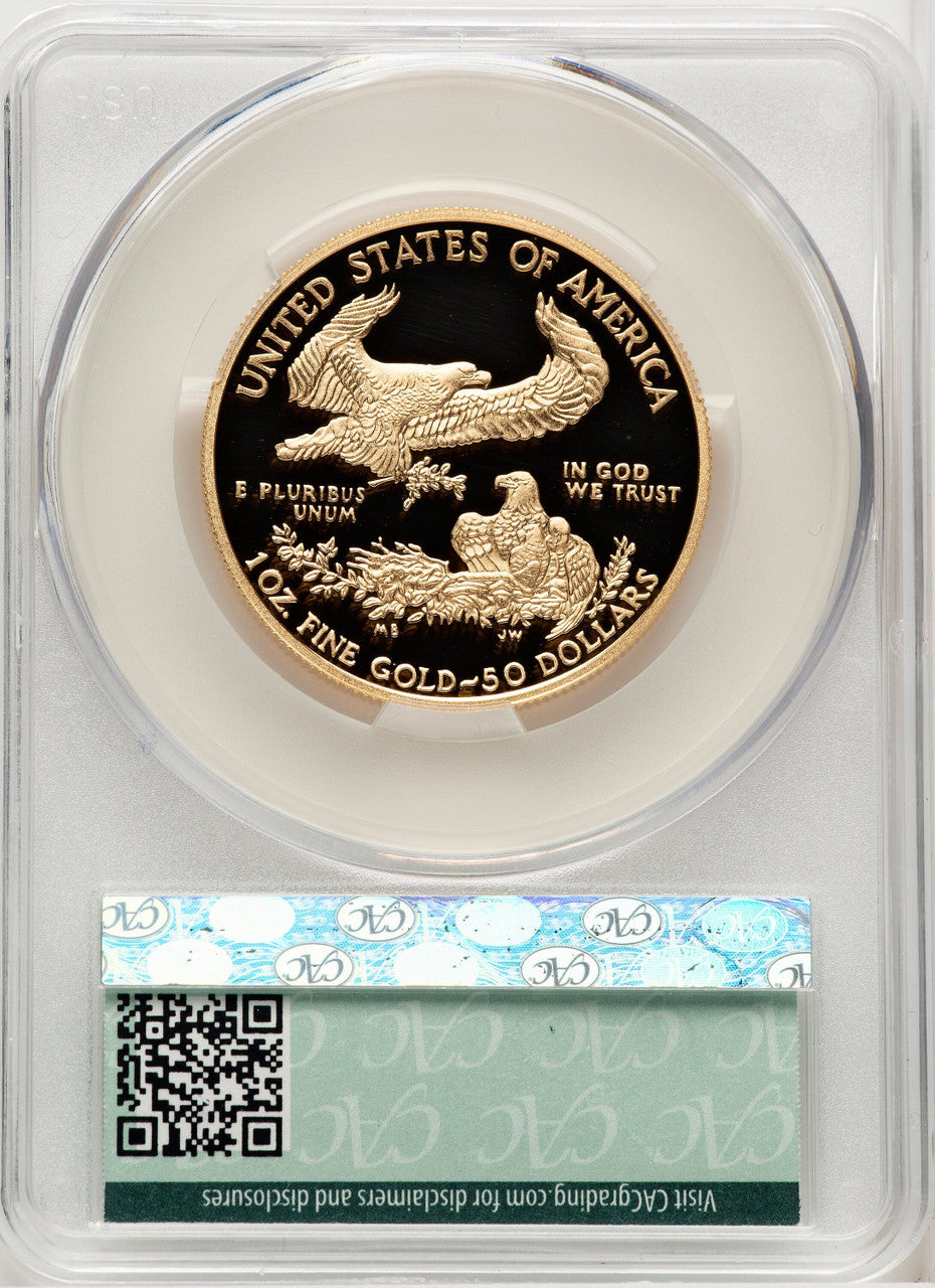 2014-W $50 One-Ounce Gold Eagle CACG PR70
