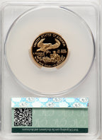 2001-W $10 Quarter-Ounce Gold Eagle Brown Label CACG PR70
