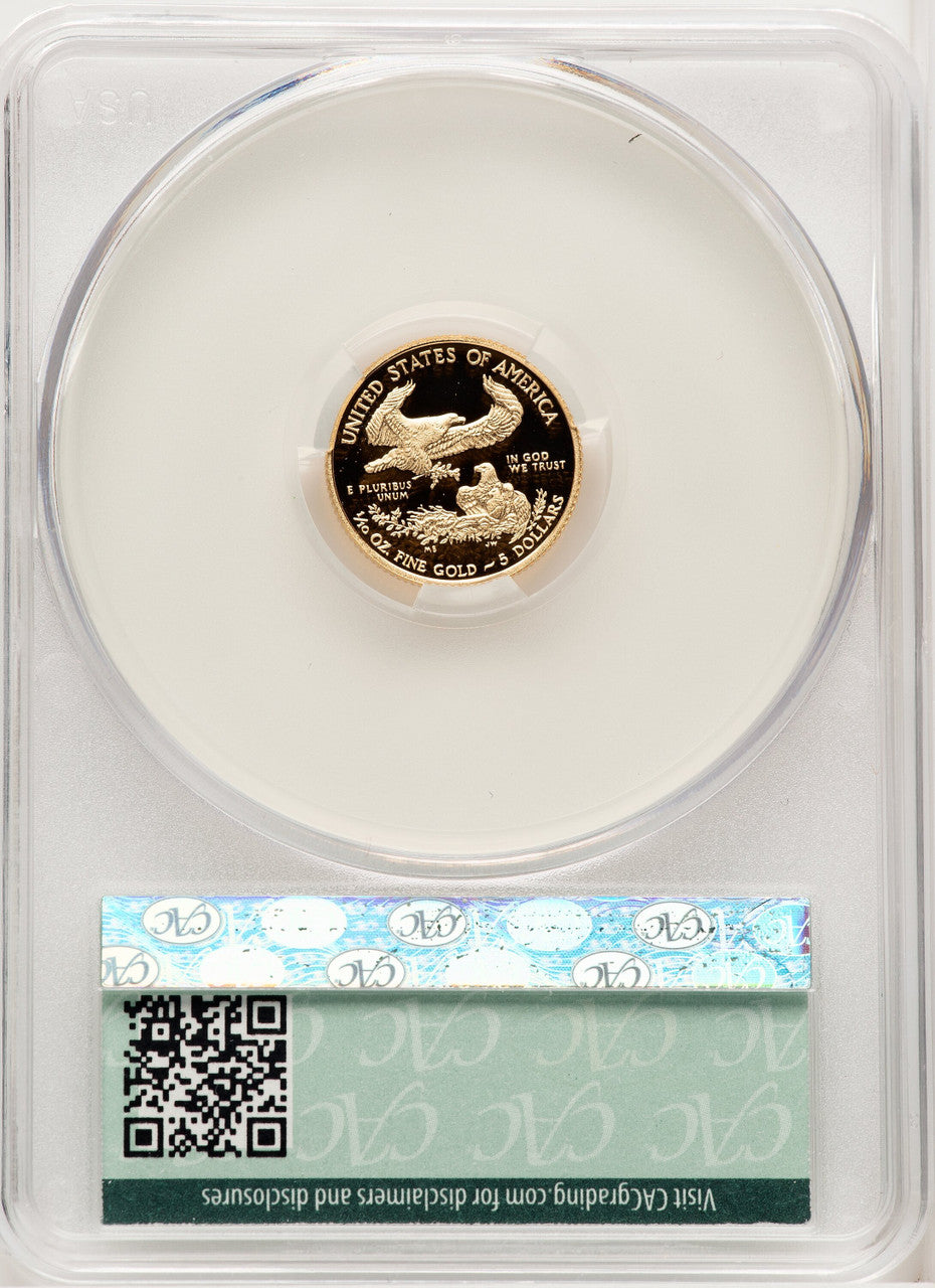 2015-W $5 Tenth-Ounce Gold Eagle First Strike First Delivery CACG PR70