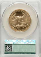 2017-W $50 Gold Eagle Burnished First Strike First Day Of Delivery CACG SP70