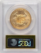 2014-W $50 One-Ounce Gold Eagle First Strike FS Gold Foil PCGS MS70