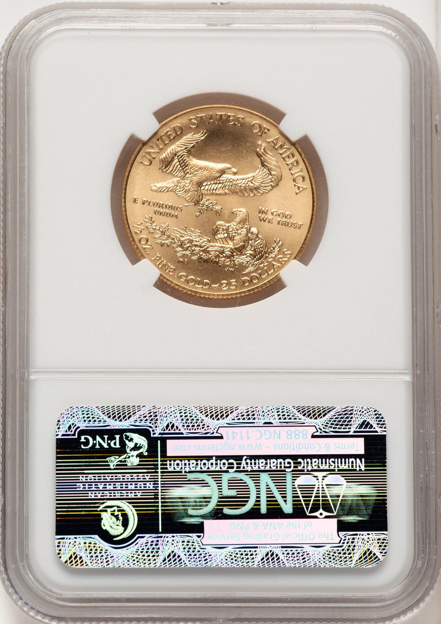 2014 $25 Half-Ounce Gold Eagle First Strike NGC MS70