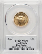 2023 Gold Eagle 1/4 oz FS George Casey PCGS MS70 (774301001)