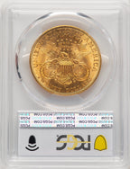 1907-D $20 Liberty Double Eagle PCGS MS66 (773706005)