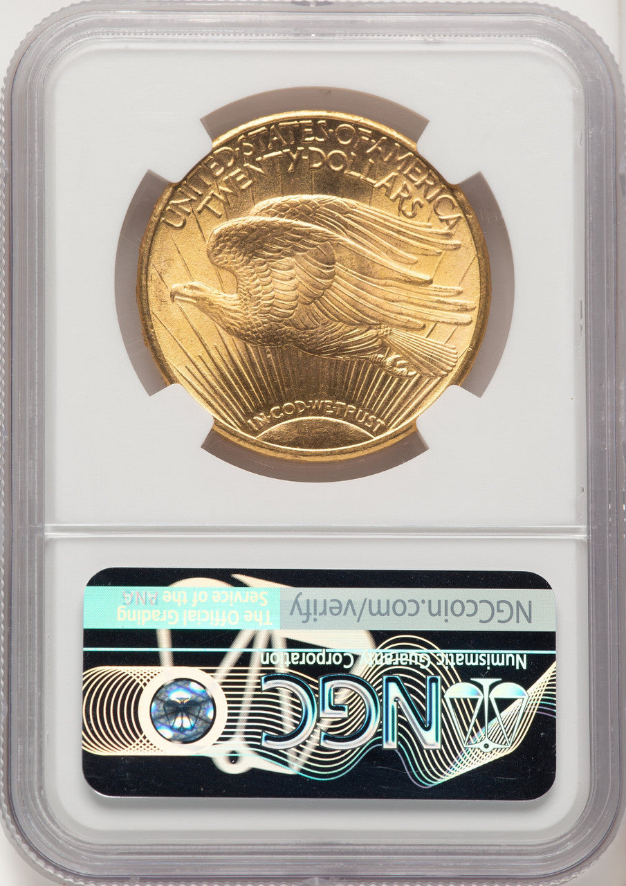 1911-S $20 Saint-Gaudens Double Eagle NGC MS66