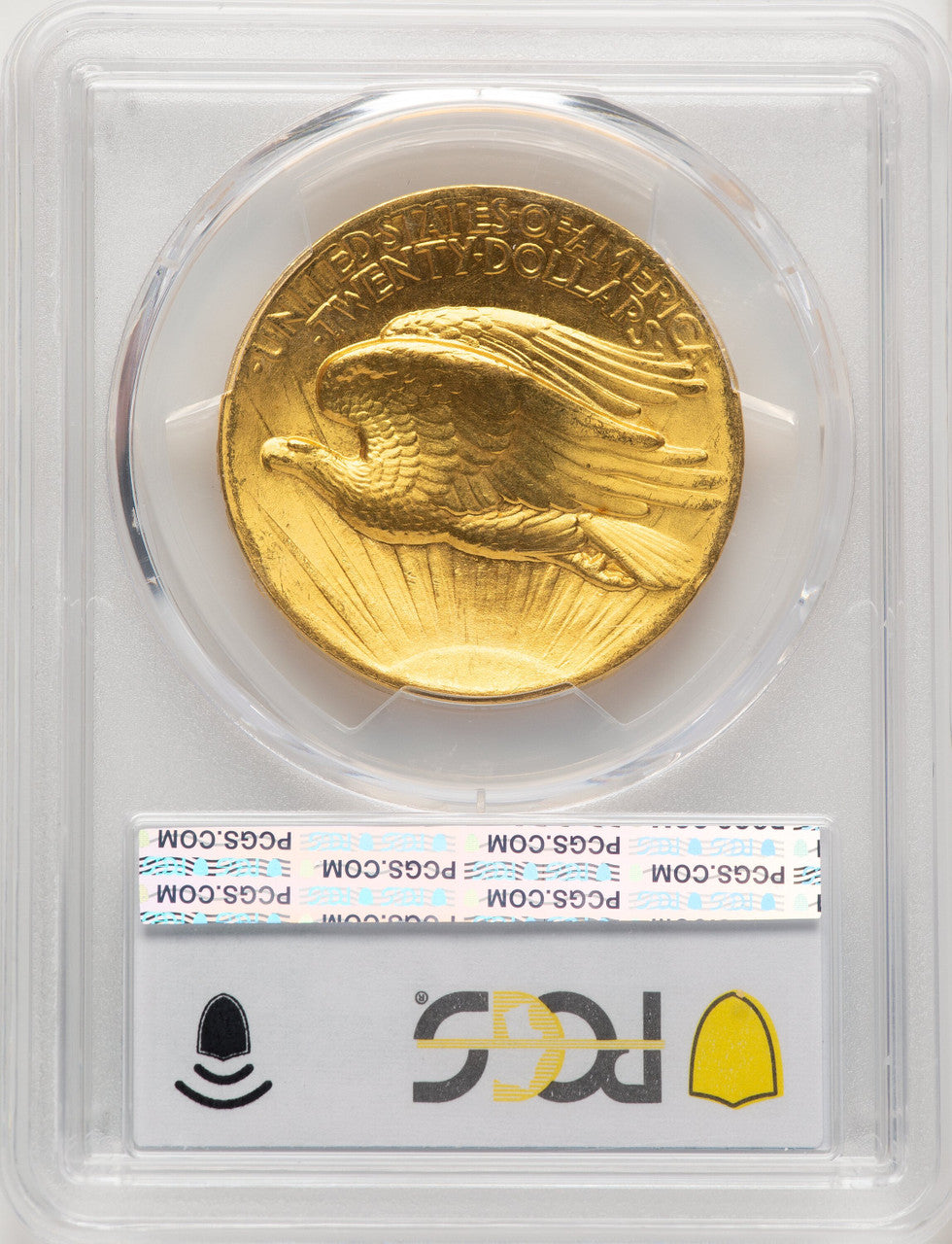 1907 $20 Flat Rim High Relief Double Eagle PCGS MS65+