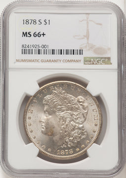 1878-S Morgan Dollar NGC MS66+ (771290037)
