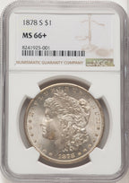 1878-S Morgan Dollar NGC MS66+ (771290037)