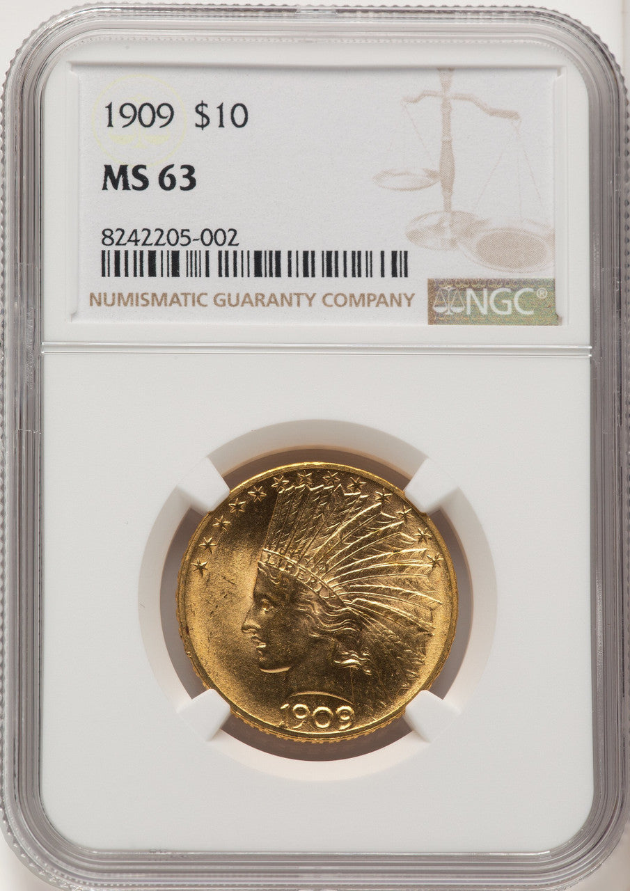 1909 $10 Indian Eagle NGC MS63