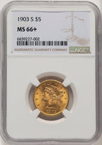 1903-S $5 Liberty Half Eagle NGC MS66+