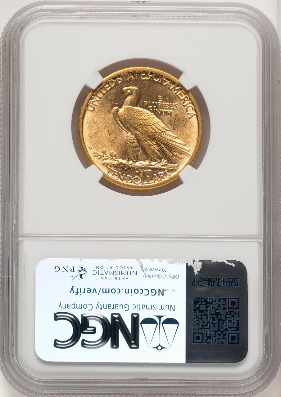 1908-D $10 NO MOTTO Indian Eagle NGC MS62 (506912004)