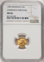 1903 G$1 MCKIN Commemorative Gold NGC MS66