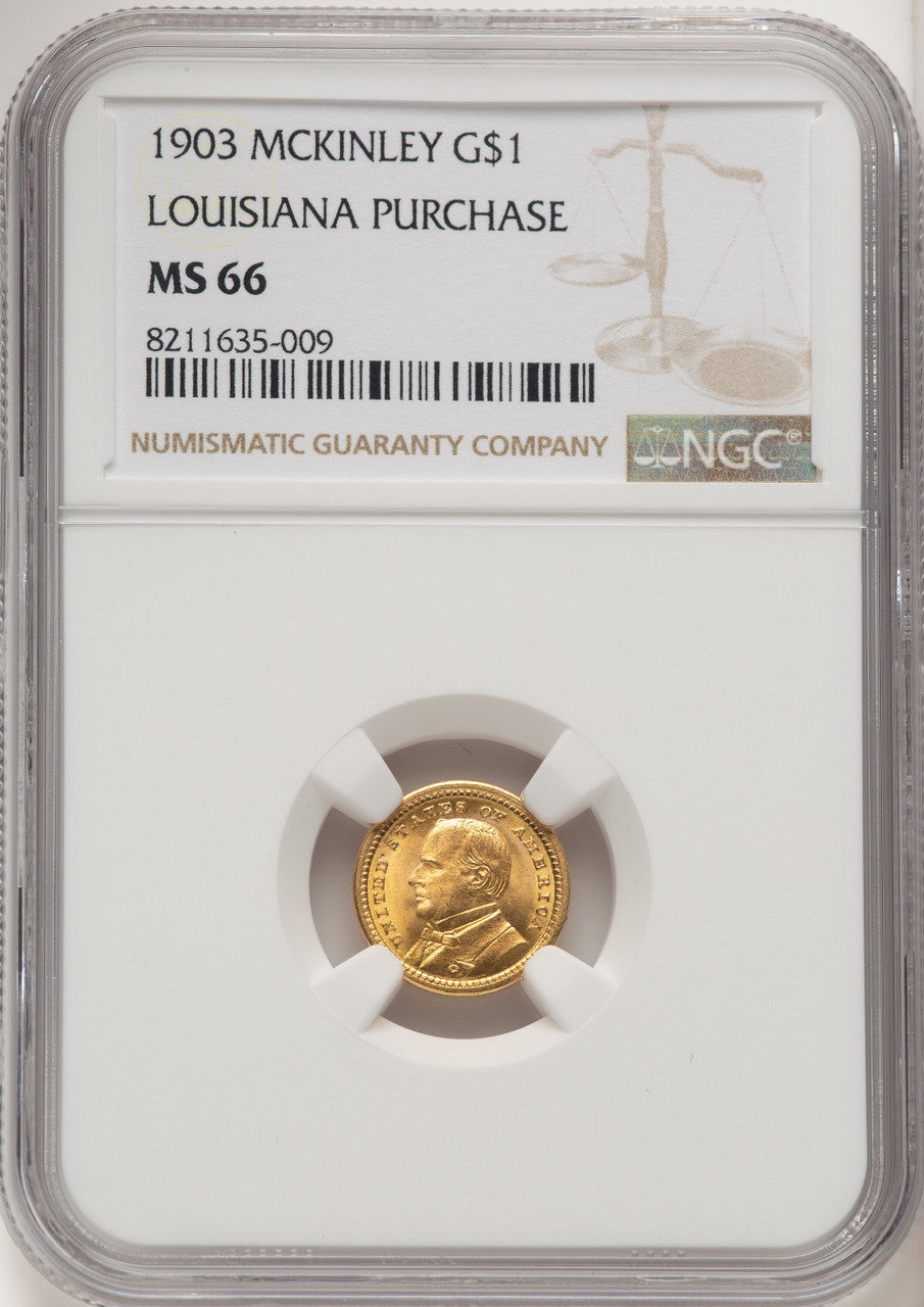 1903 G$1 MCKIN Commemorative Gold NGC MS66