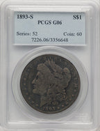 1893-S Morgan Dollar PCGS G6