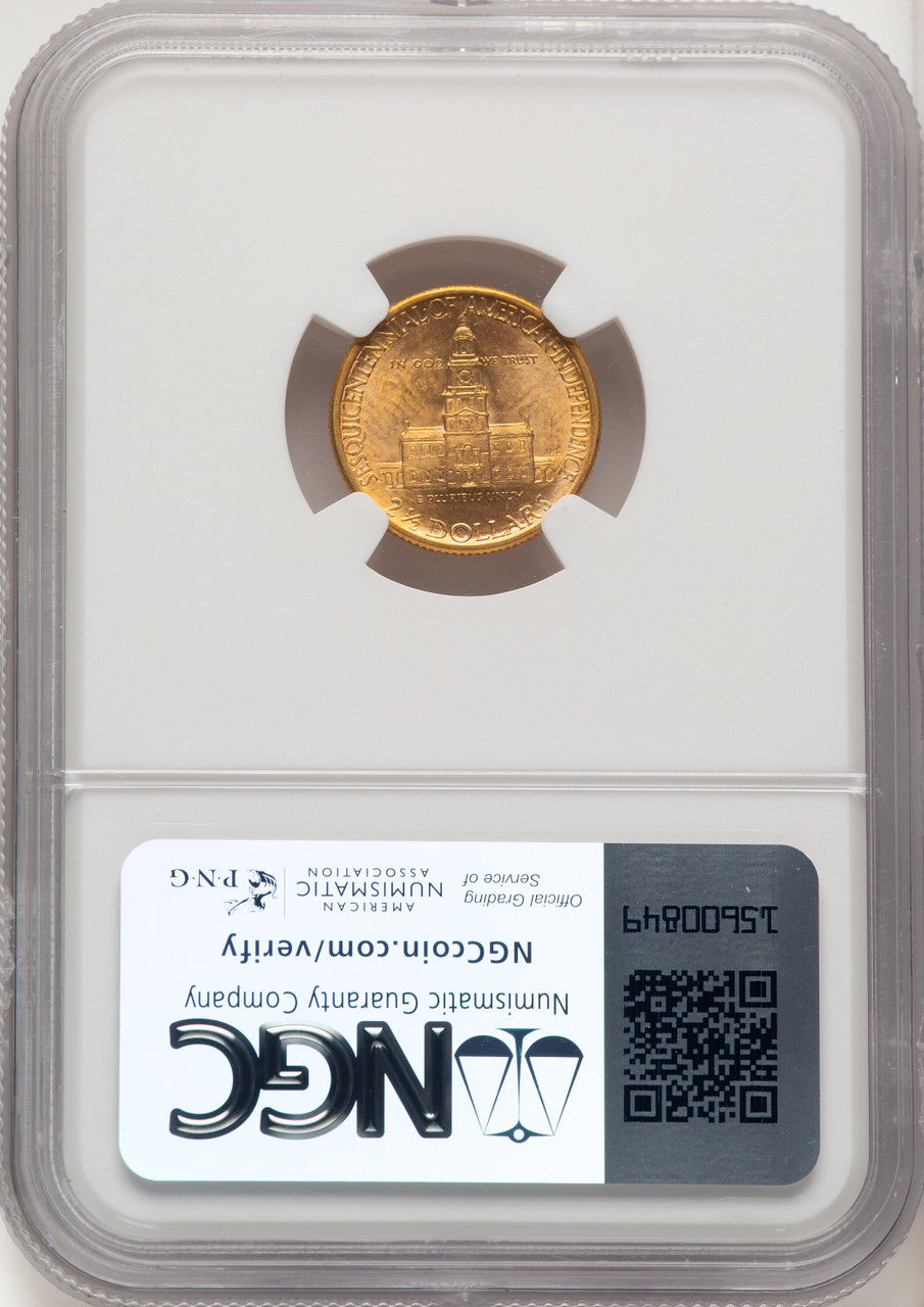 1926 $2.50 SESQUI Commemorative Gold NGC MS65 (774733004)