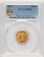 1911 $2.50 Indian Quarter Eagle PCGS MS65 (774844006)