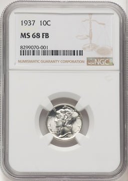 1937 10C FB Mercury Dime NGC MS68 (774842001)