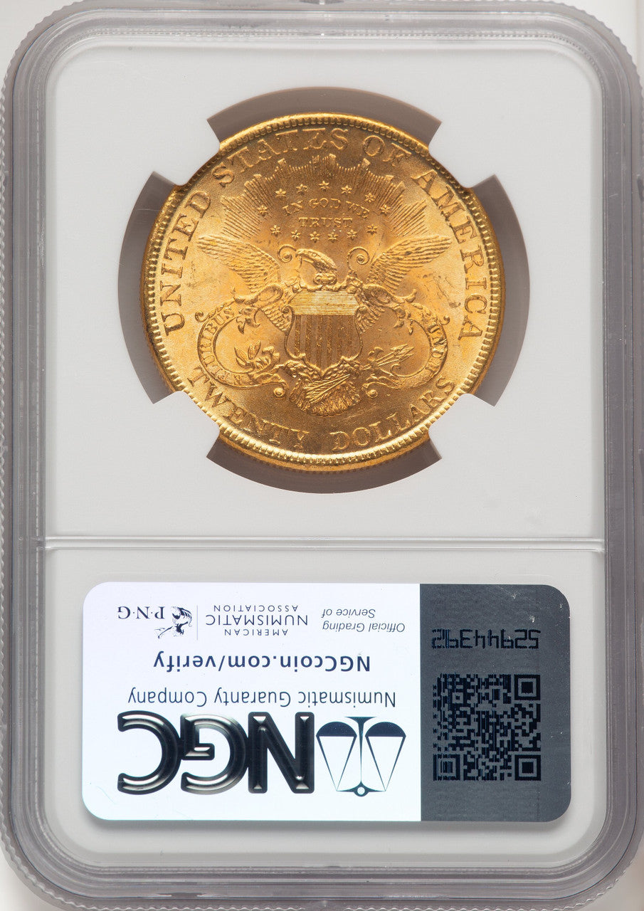 1896 $20 Liberty Double Eagle NGC MS65
