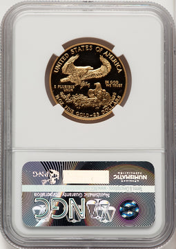 1989-P G$25 Half-Ounce Gold Eagle Brown Label NGC PF70
