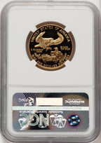 1989-P G$25 Half-Ounce Gold Eagle Brown Label NGC PF70
