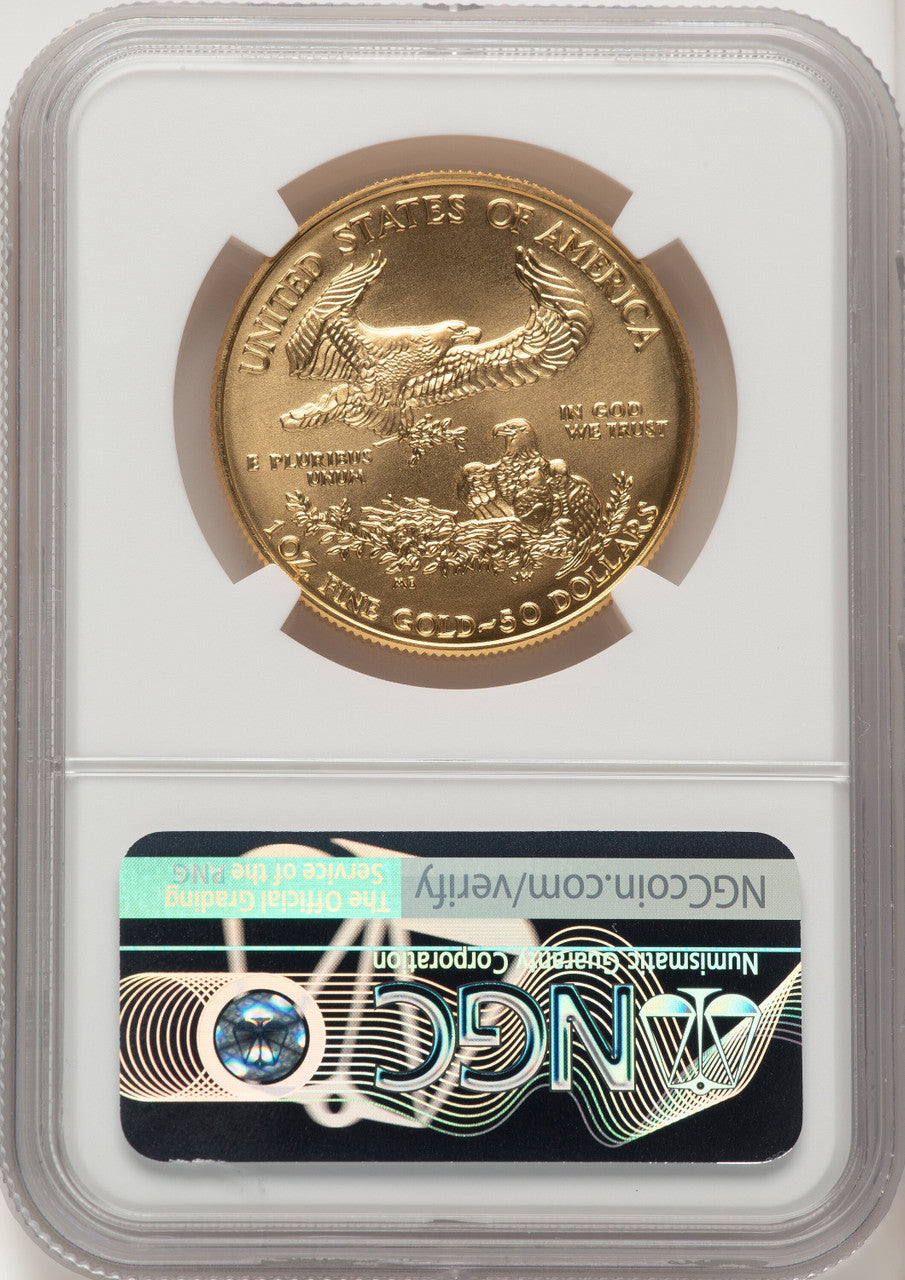 2006 $50 One-Ounce Gold Eagle NGC MS70