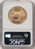 2004 $50 One-Ounce Gold Eagle Brown Label NGC MS70 (520625014)
