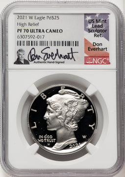 2021-W Palladium Eagle 1 oz Don Everhart NGC PF70