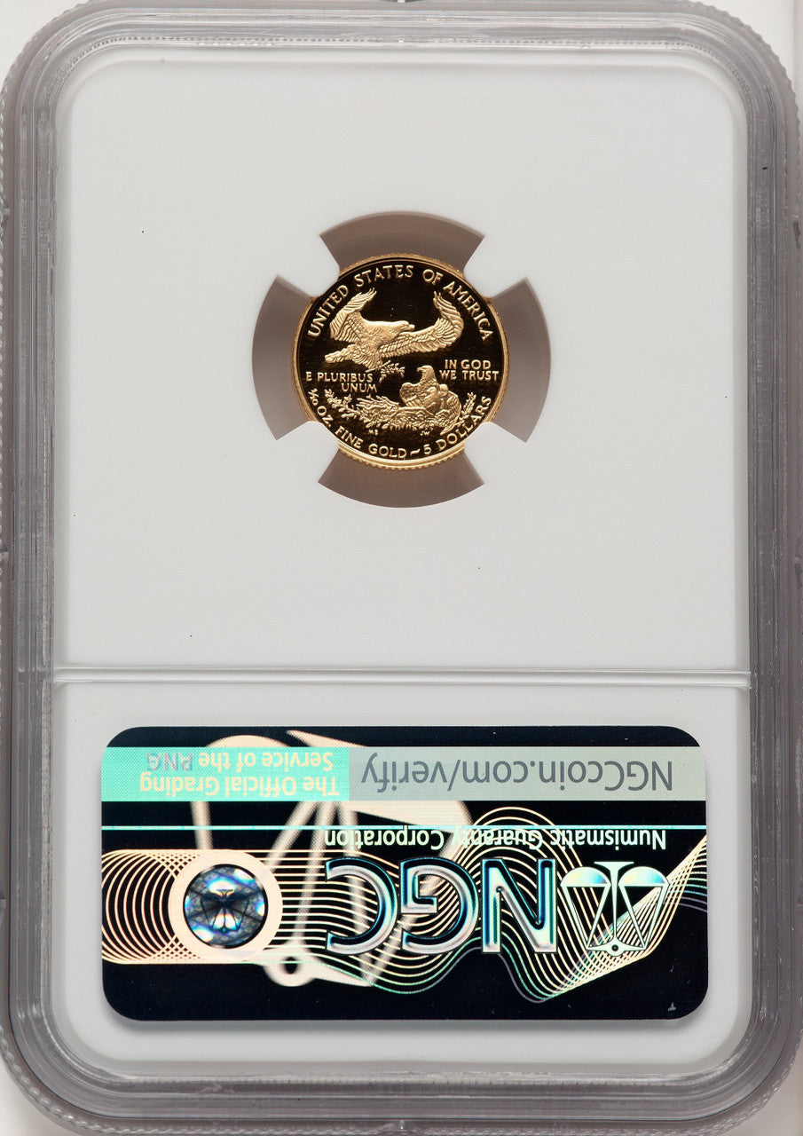 2007-W Gold American Eagle 4-Coin Set Brown Label NGC PF70