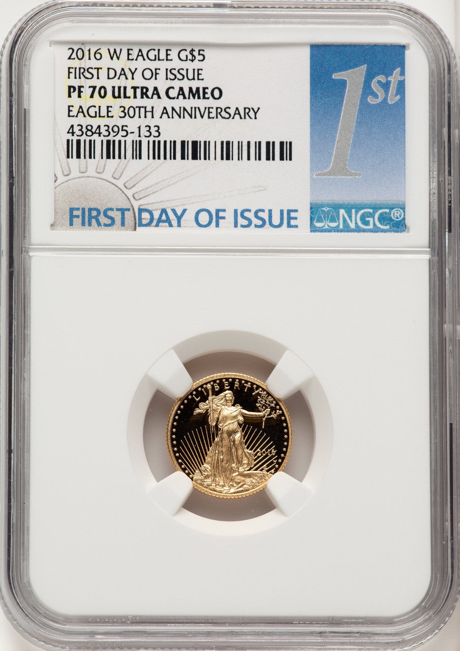 2016-W Gold American Eagle 4-Coin Set FDI NGC PF70