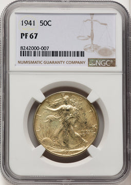 1941 50C Proof Walking Liberty Half Dollar NGC PR67 (771298002)