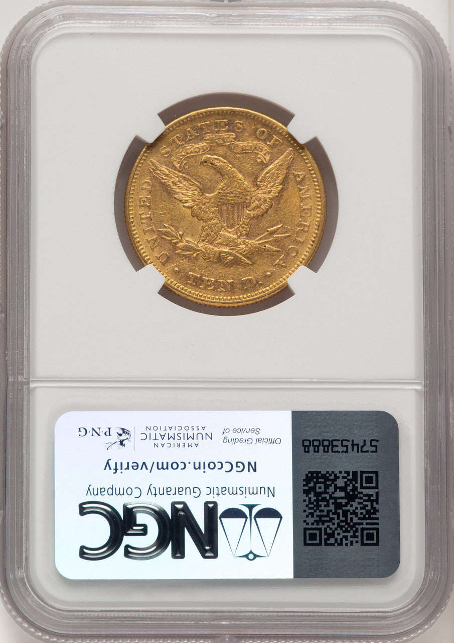 1870 $10 Liberty Eagle NGC AU53