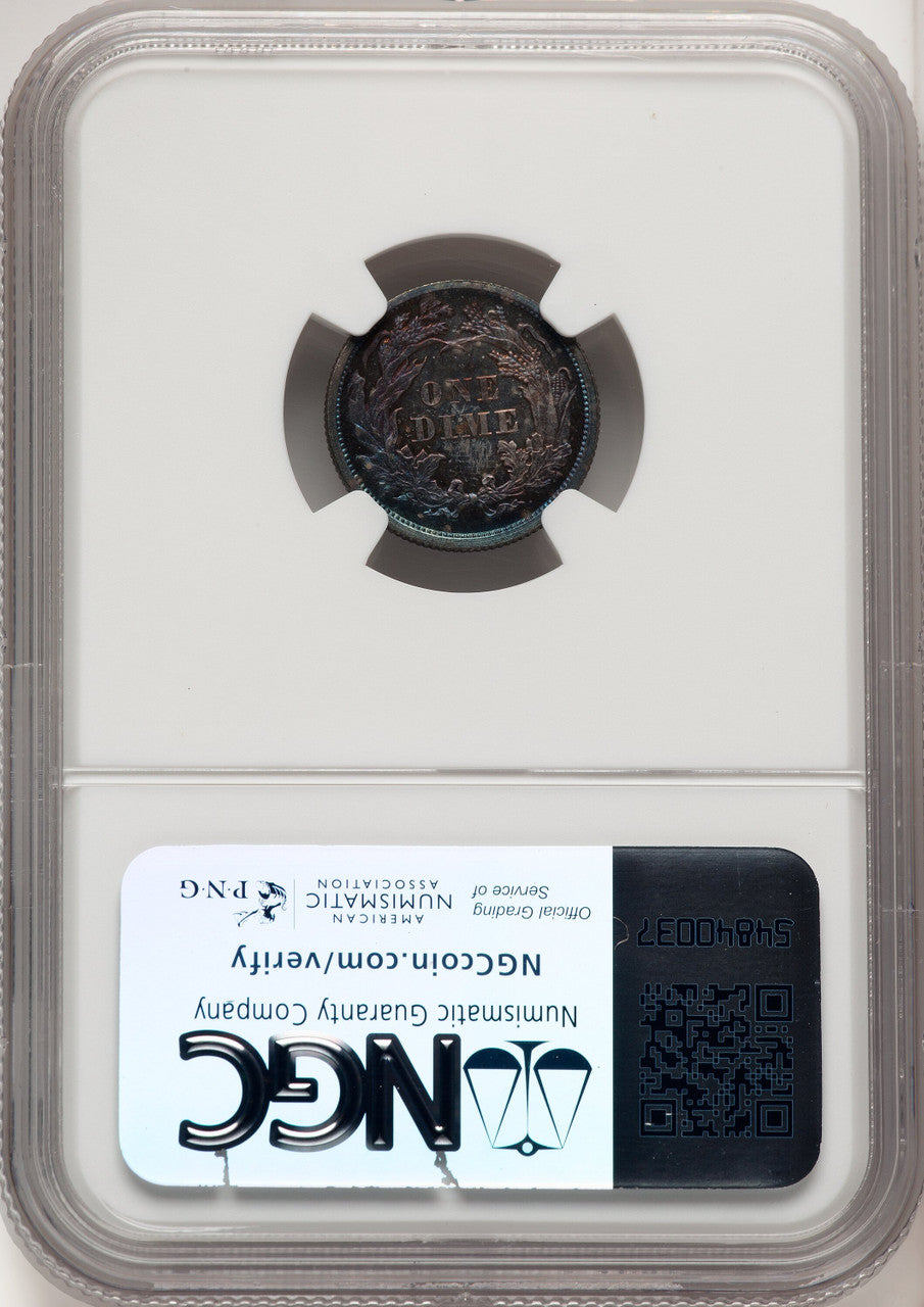 1868 10C Proof Seated Dime NGC PR66