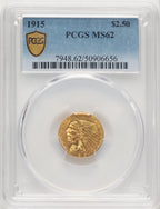 1915 $2.50 Indian Quarter Eagle PCGS MS62 (774838018)