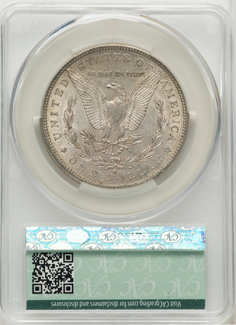 1884-S CACG Plus Morgan Dollar CACG AU55+