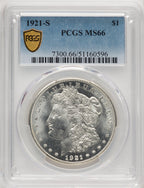 1921-S Morgan Dollar PCGS MS66