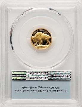 2008-W $5 Tenth-Ounce Gold Buffalo First Strike FS Bison Label PCGS PR70