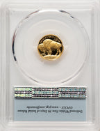 2008-W $5 Tenth-Ounce Gold Buffalo First Strike FS Bison Label PCGS PR70