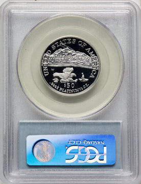 2002-W $50 Half-Ounce Platinum Eagle Blue Gradient PCGS PR70 (773265025)