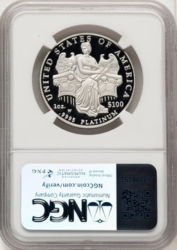 2006-W $100 One-Ounce Platinum Eagle Statue of Liberty Brown Label NGC PF70 (774692008)
