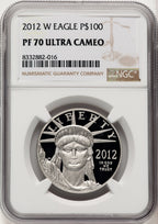 2012-W $100 One-Ounce Platinum Eagle Brown Label NGC PF70 (774692019)